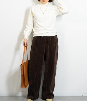 起毛ピンタックイージーパンツ