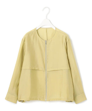 リヨセルナイロンワッシャー ノーカラーブルゾン