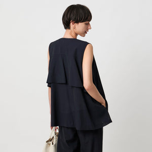 シアー バックフレア ベスト ‐ウォッシャブル‐