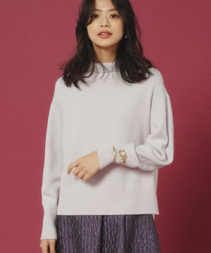 ウールカシミヤミックス ロールネック ニット