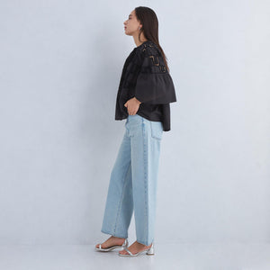 チャンキーパテッドサンダル（4.5cmヒール）