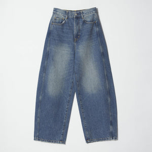 コットンデニム カーブパンツ