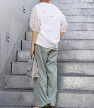 シアーフリンジドッキングカットソー