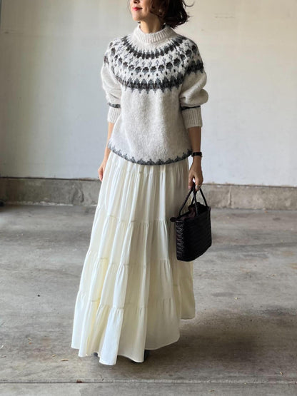 定番ノルディックニット