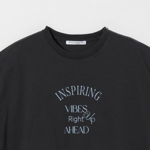 コットン ロゴプリント フレンチスリーブ Tシャツ