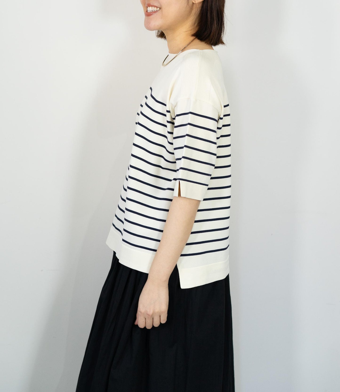 ハーフスリーブニット