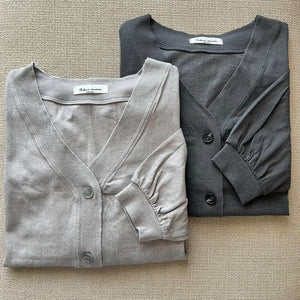 コットンジャージーオーバーカーディガン