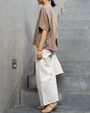 半袖コクーンカットソー