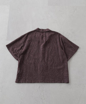 made in india カットワークジャカードシャツ(セットアップ可)