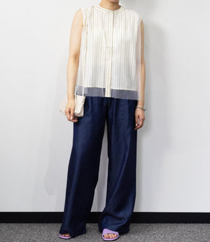 テンセルデニムストレートパンツ