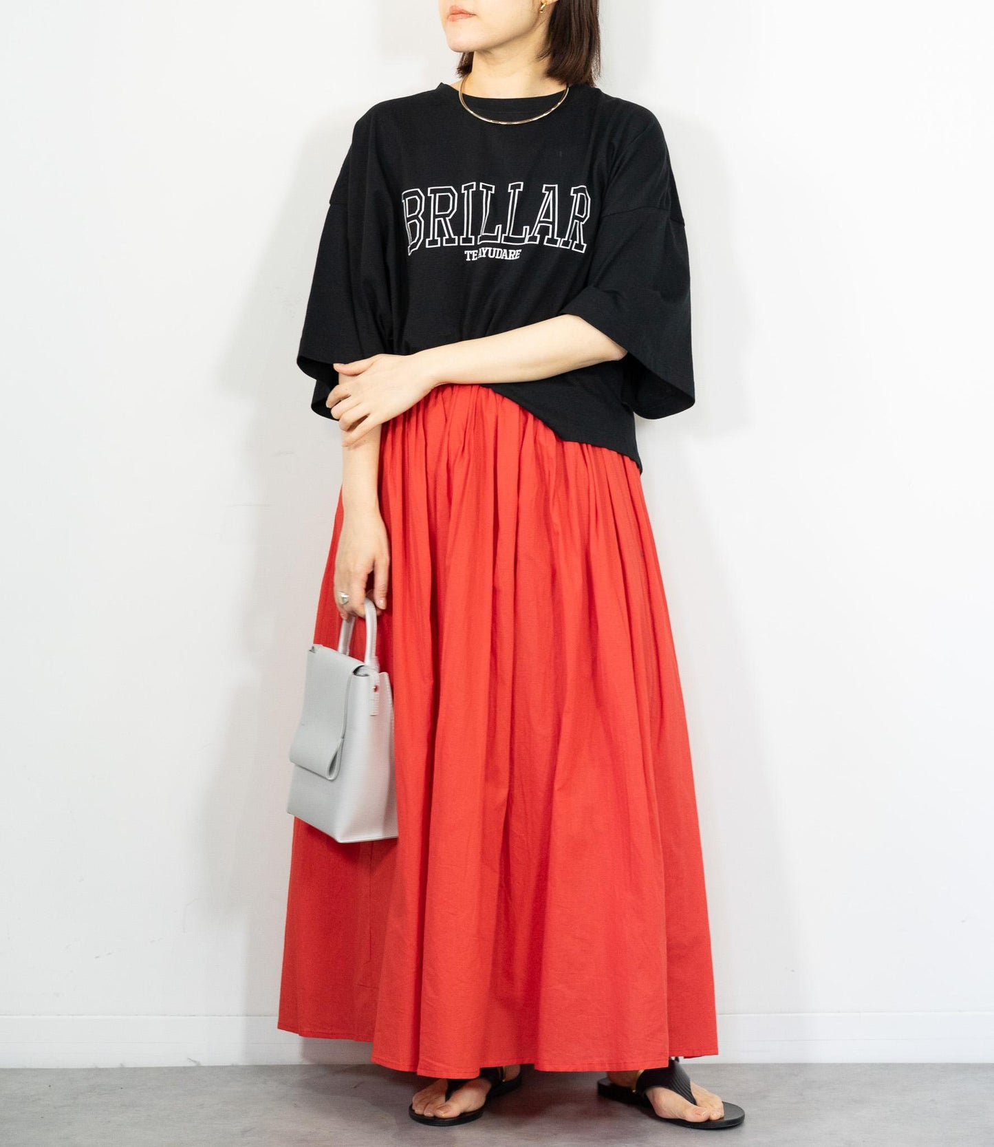 クロップドロゴTシャツ