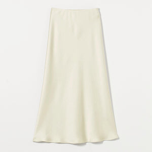 ポリエステルサテン マーメイドフレアスカート