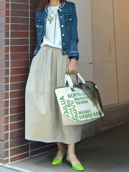 刺繍サボテンTシャツ