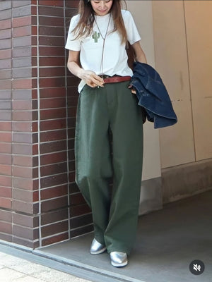 刺繍サボテンTシャツ