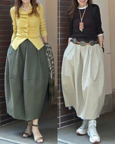 バルーンコットンスカート