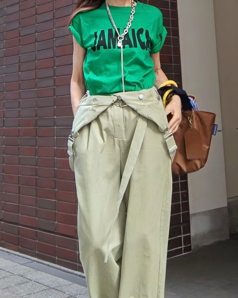 カーゴサスペンダーパンツ