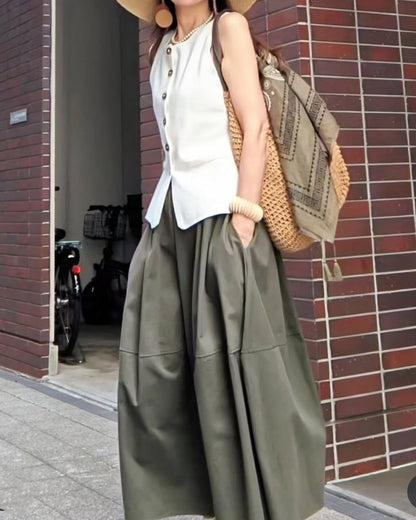 バルーンコットンスカート