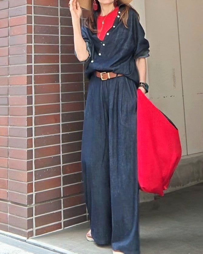 バックルレザーベルト