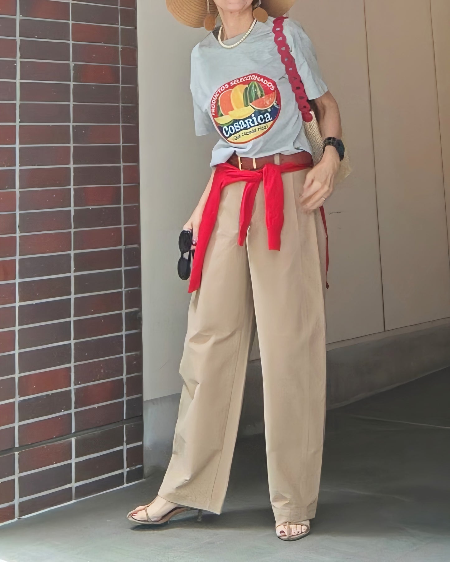 ヴィンテージタッチのスイカＴシャツ