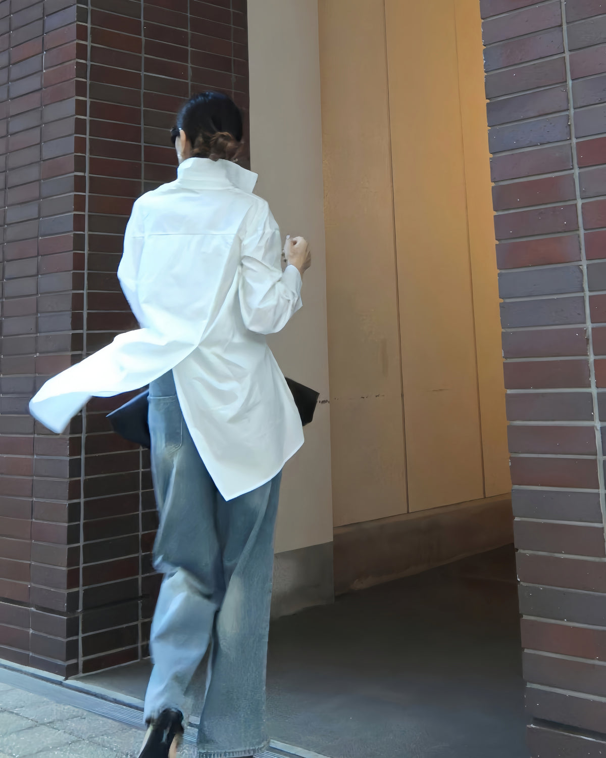 ペイントワイドハンサムデニムパンツ