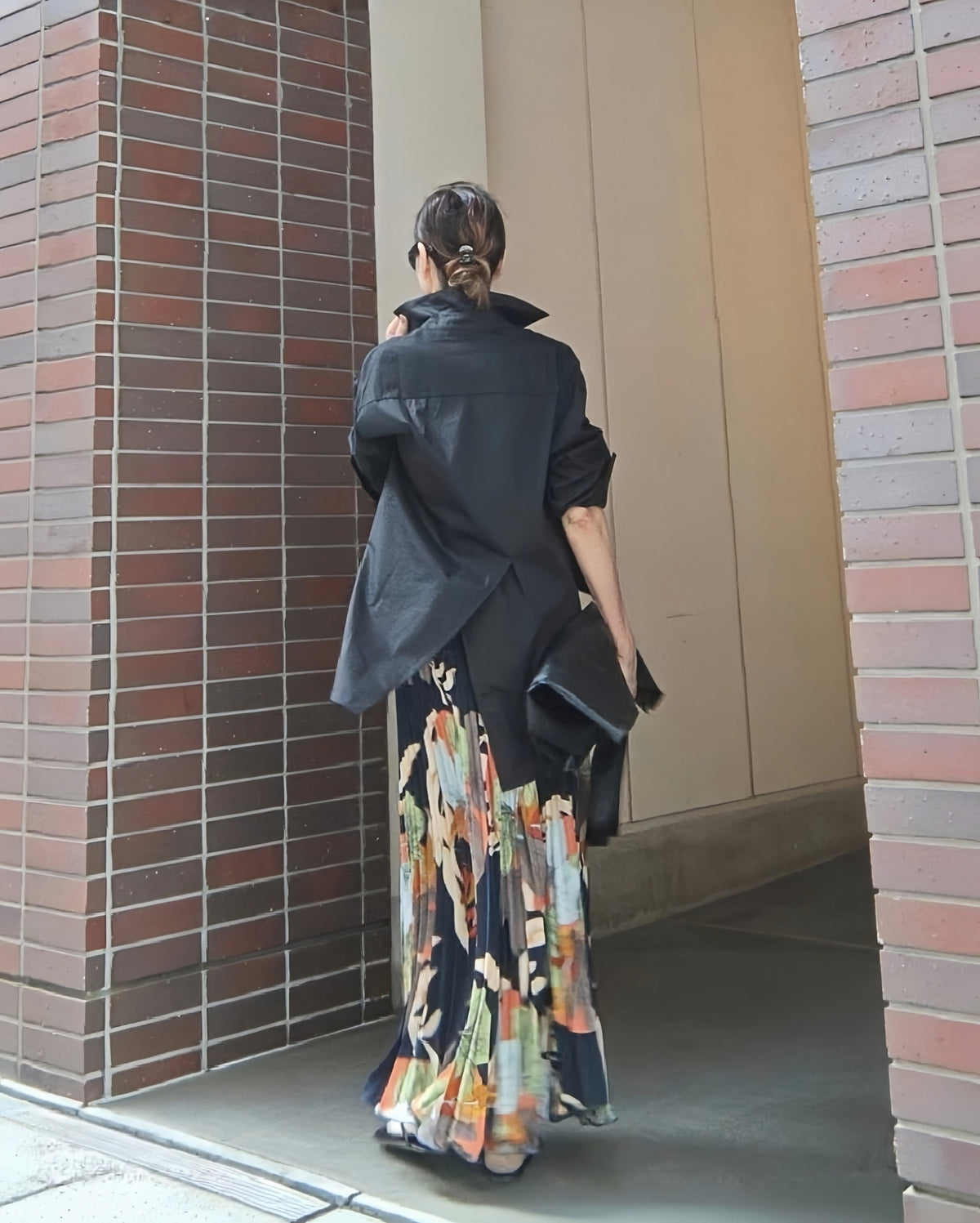 バックスリットボクシーシャツ