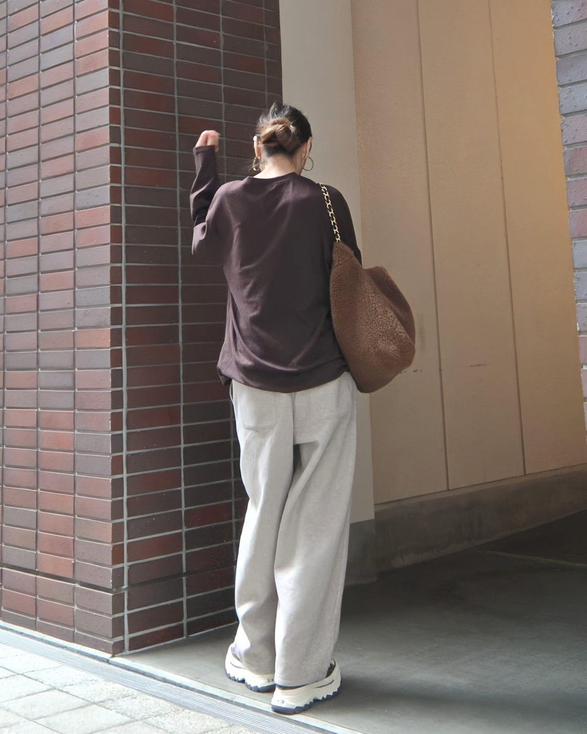 メッセージロゴオーバーサイズロンT