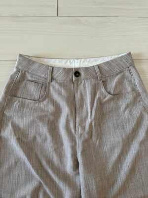 リネンワイドスラックス