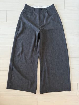 リネンワイドスラックス