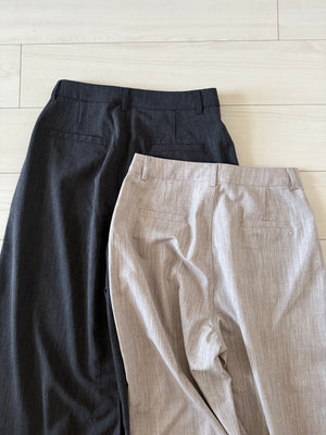 リネンワイドスラックス