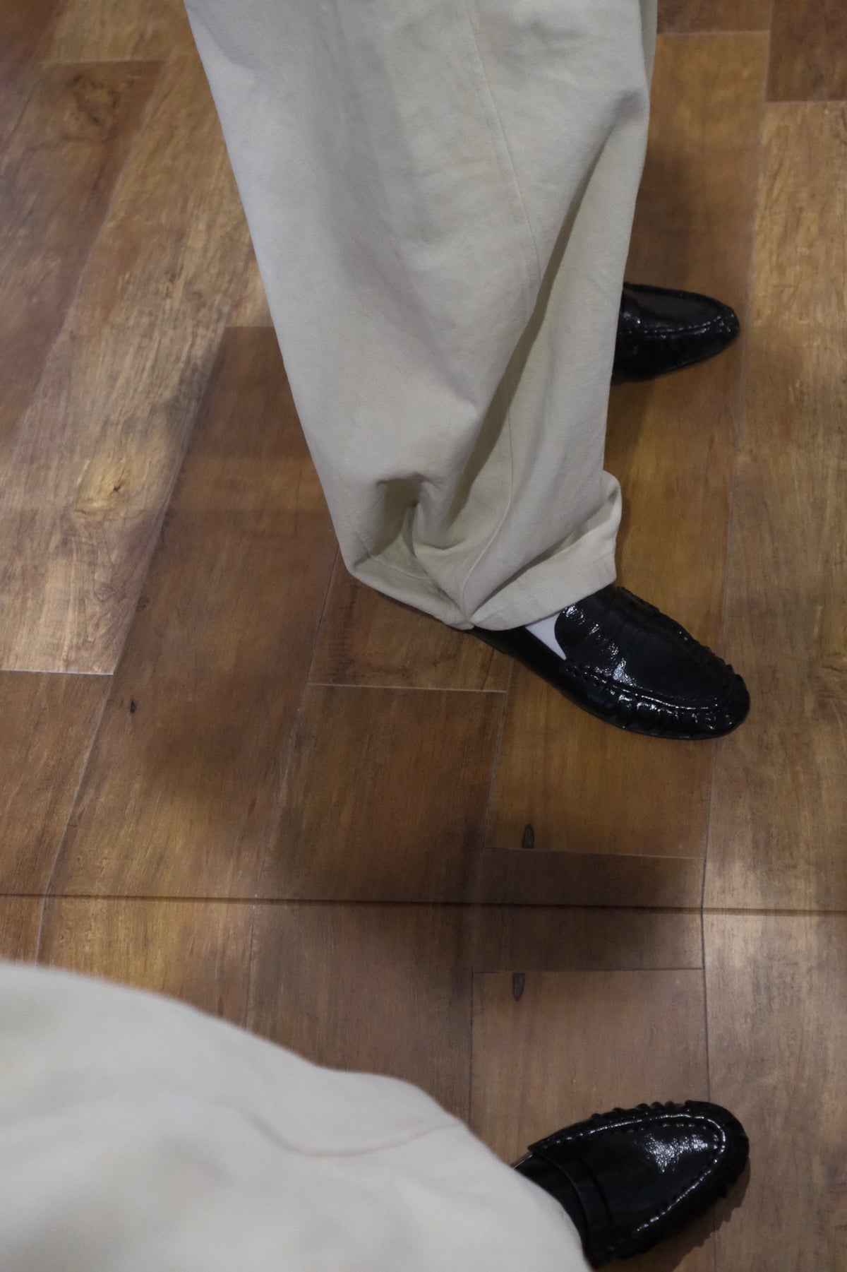 スナップワイドコットンパンツ