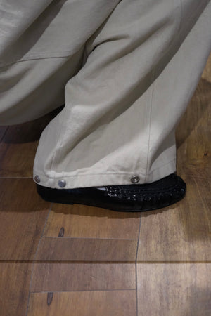 スナップワイドコットンパンツ