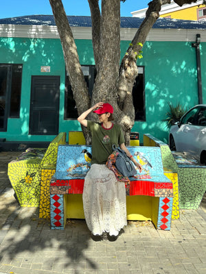 レタリング刺繍キャップ