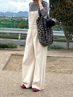 レオパードボア リバーシブルBAG