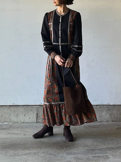 本革スエードショルダーバッグ