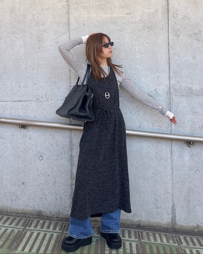 ニットホルターワンピース