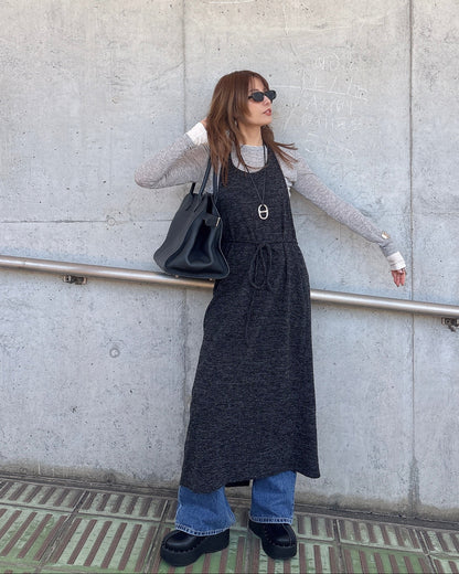 ニットホルターワンピース