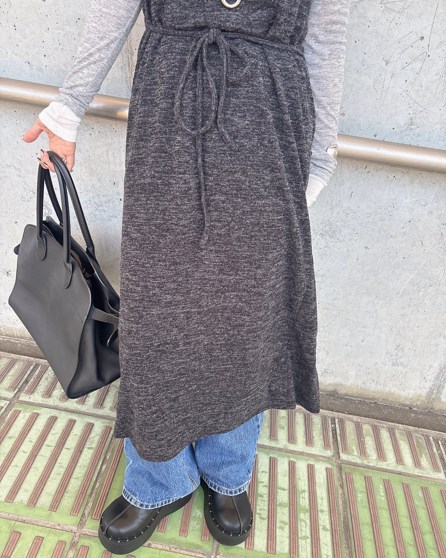 ニットホルターワンピース