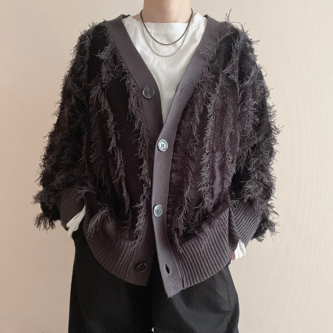 フリンジカーディガン