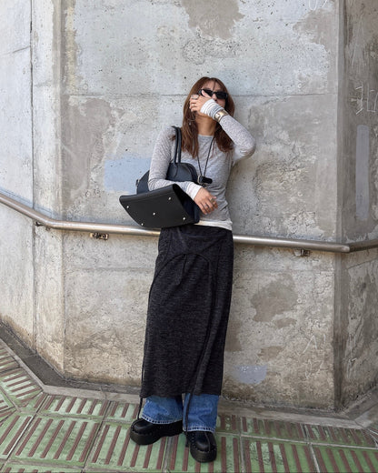 ニットホルターワンピース