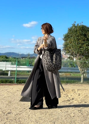 レオパードボア リバーシブルBAG