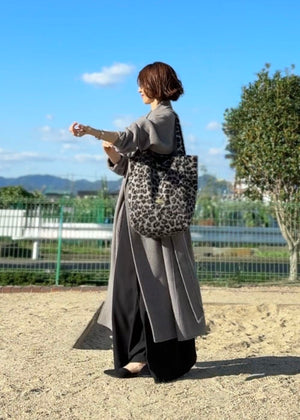 レオパードボア リバーシブルBAG