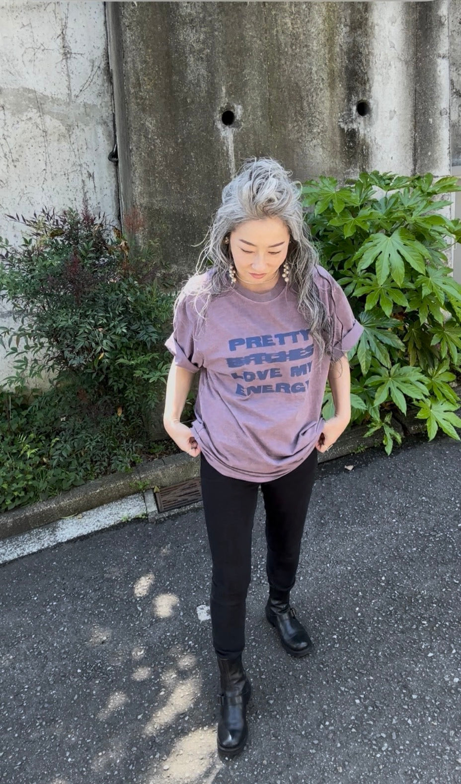 スモーキーメッセージTシャツ