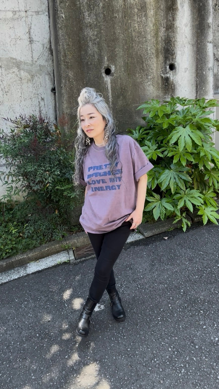 スモーキーメッセージTシャツ