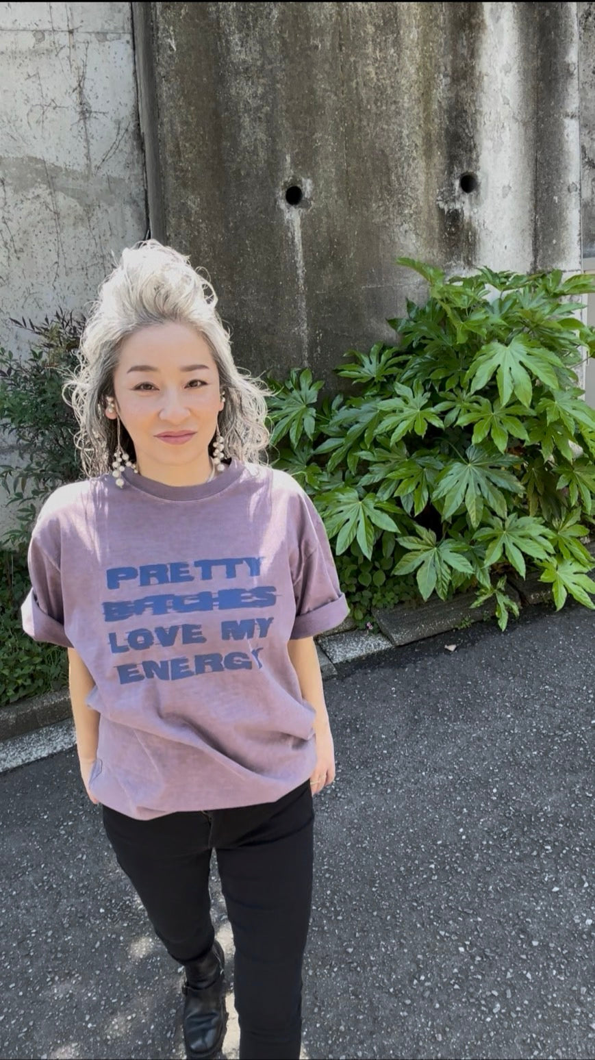 スモーキーメッセージTシャツ