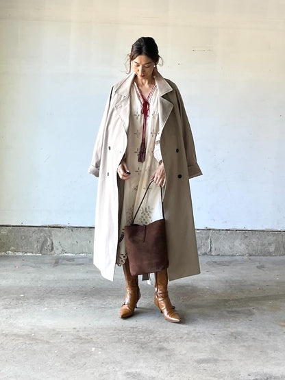 本革スエードショルダーバッグ