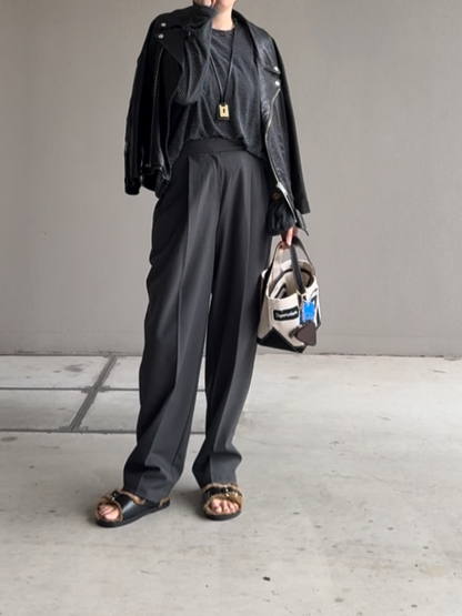 Handsome tapered slacks