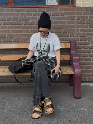 ヴィンテージウォッシュニットスカート