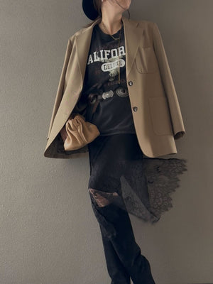 レイヤードエプロンスカート