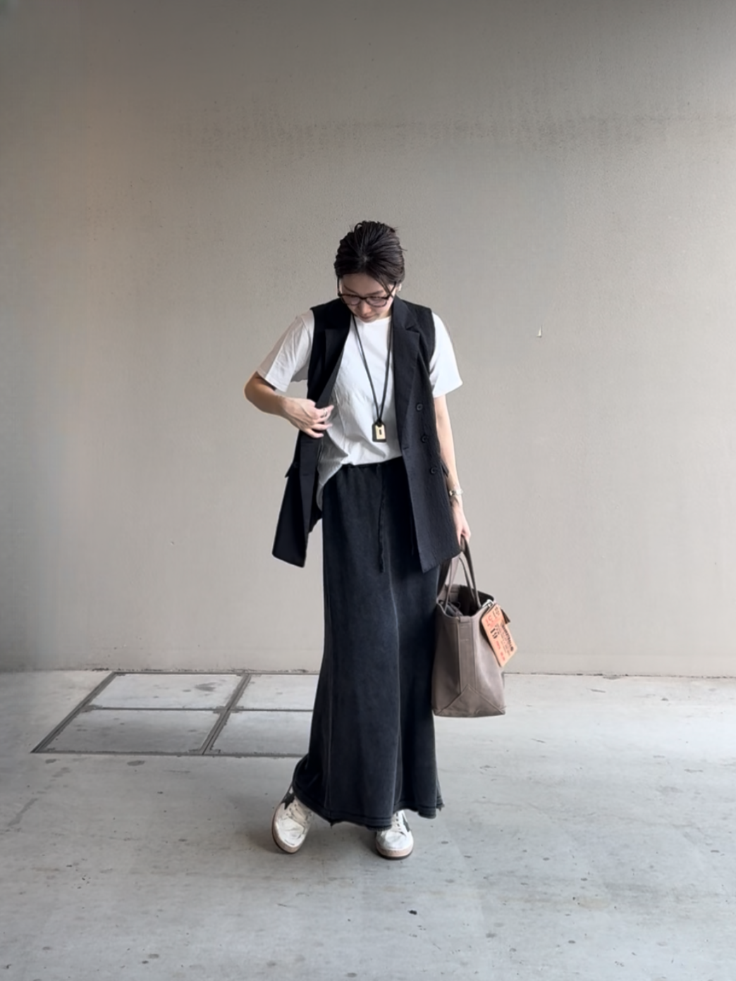 ヴィンテージウォッシュニットスカート