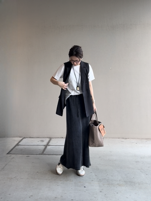 ヴィンテージウォッシュニットスカート